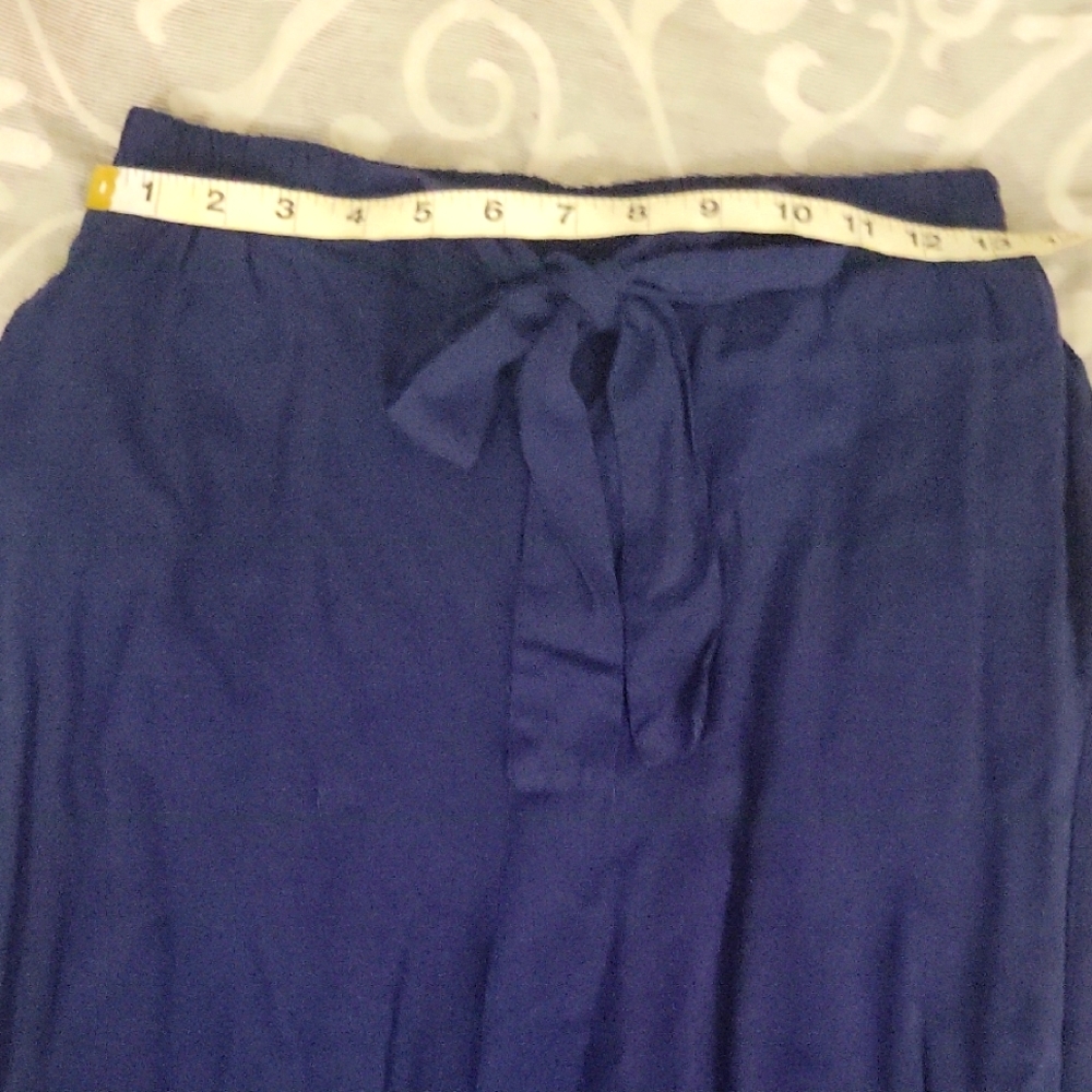 Ambiance Deep Blue Bow-Tie Pants